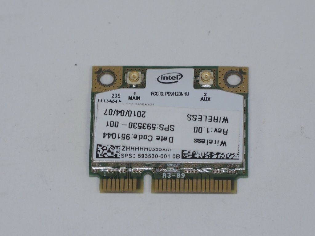 👍 HP Intel Centrino Wireless-N 1000 802.11 b/g/n (1x2) WLAN Module 593530-001