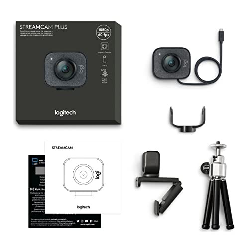 LOGITECH FOR CREATORS STREAMCAM PREMIUM WEBCAM FOR - FOCUS, FOR PC/MAC –