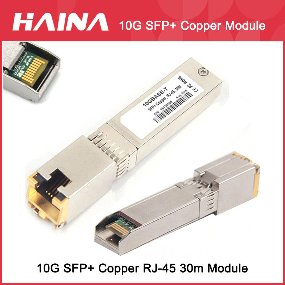 10G SFP+ to RJ45 Copper Module 10gb SFP 30M For Cisco Mikrotik TP-LINK D-Link