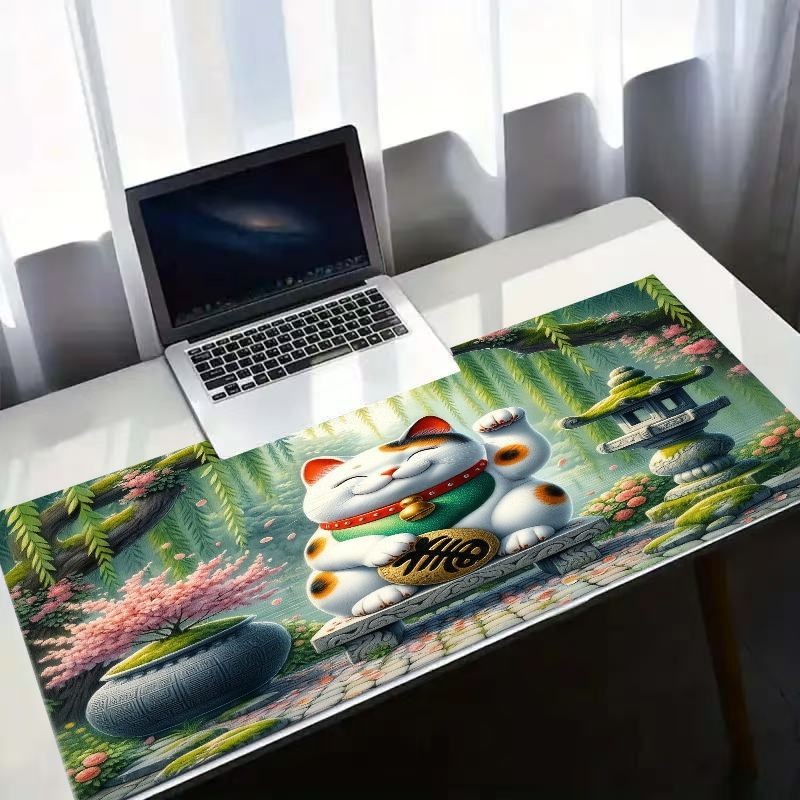 Modern Creative Mouse Pad - Lucky Cat and Natural Landscape Theme Design, Vivi