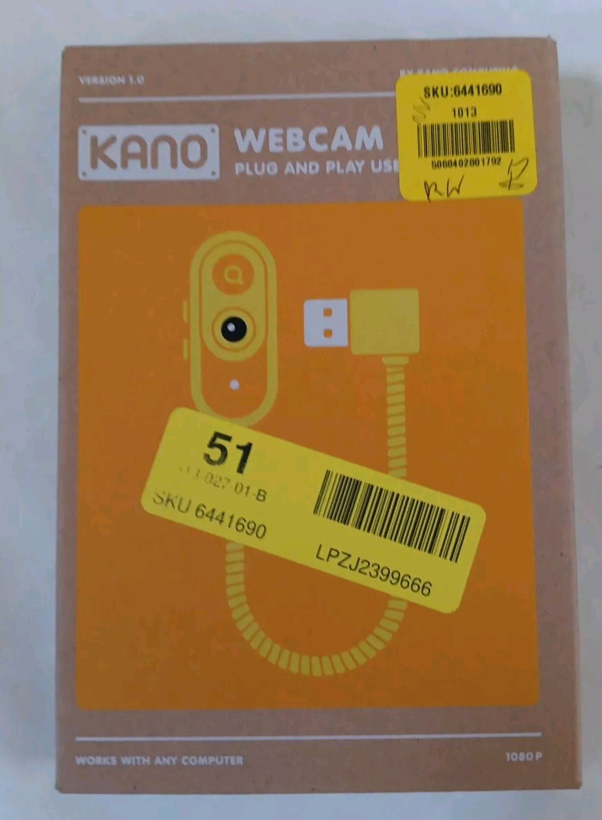 KANO - 1080 Webcam with Macro and Privacy Mode Yellow