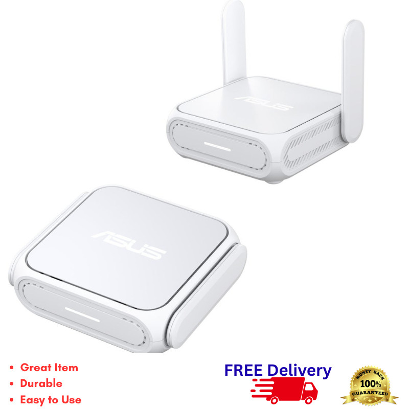 ASUS RT-BE58 Go Dual-Band WiFi 7 Travel Router 2-Pack 3600 Mbps 5G Tethering VPN