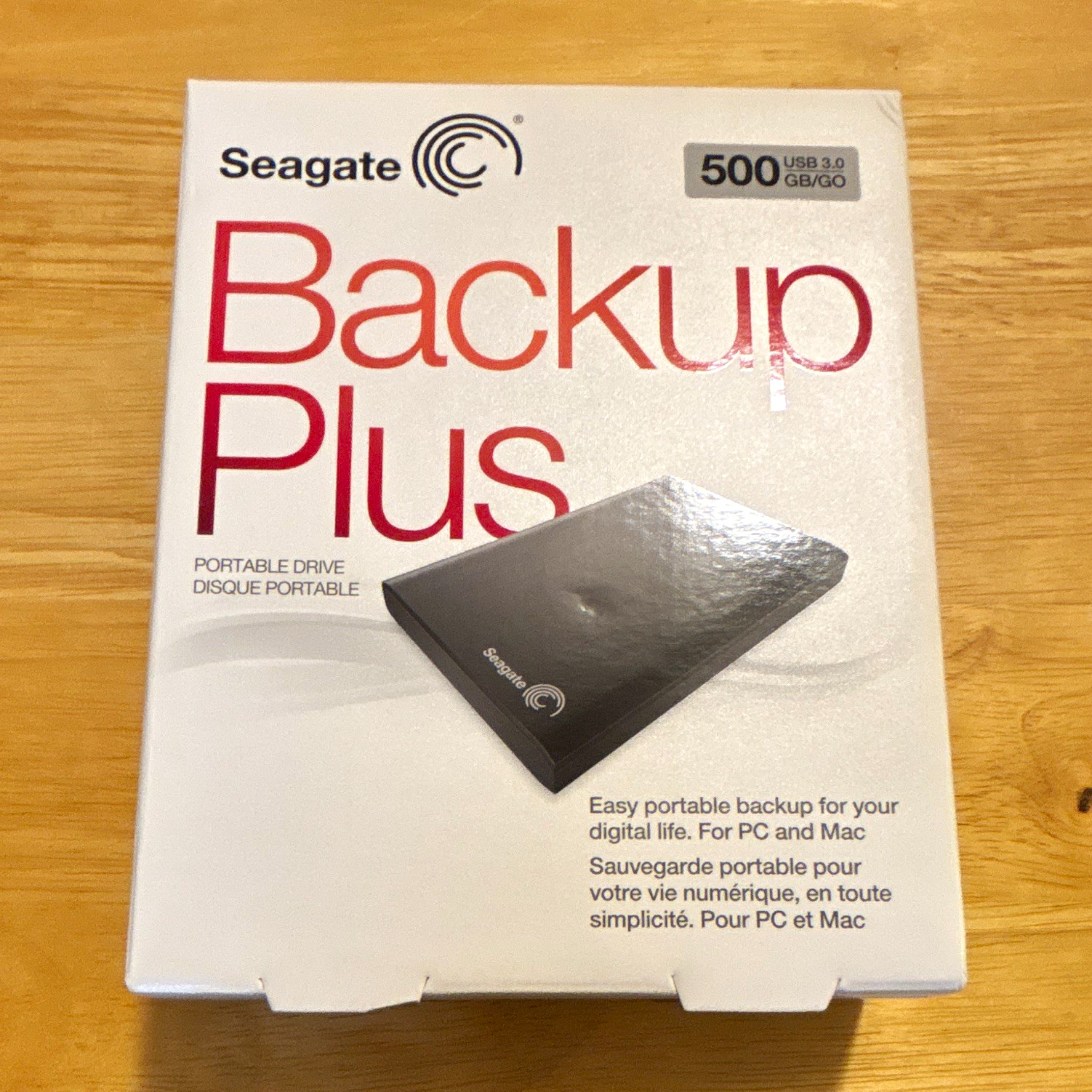 Seagate Backup Plus Portable 500GB USB 3.0 USB-Powered 2.5" Black PC/Mac