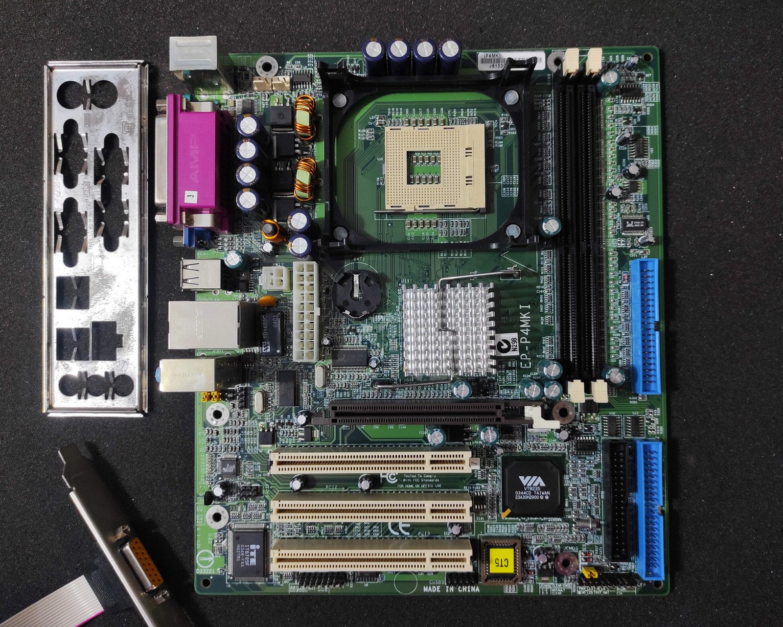Epox EP-P4MKI Socket 478 mATX Motherboard AGP PCI VIA P4M266A Chipset