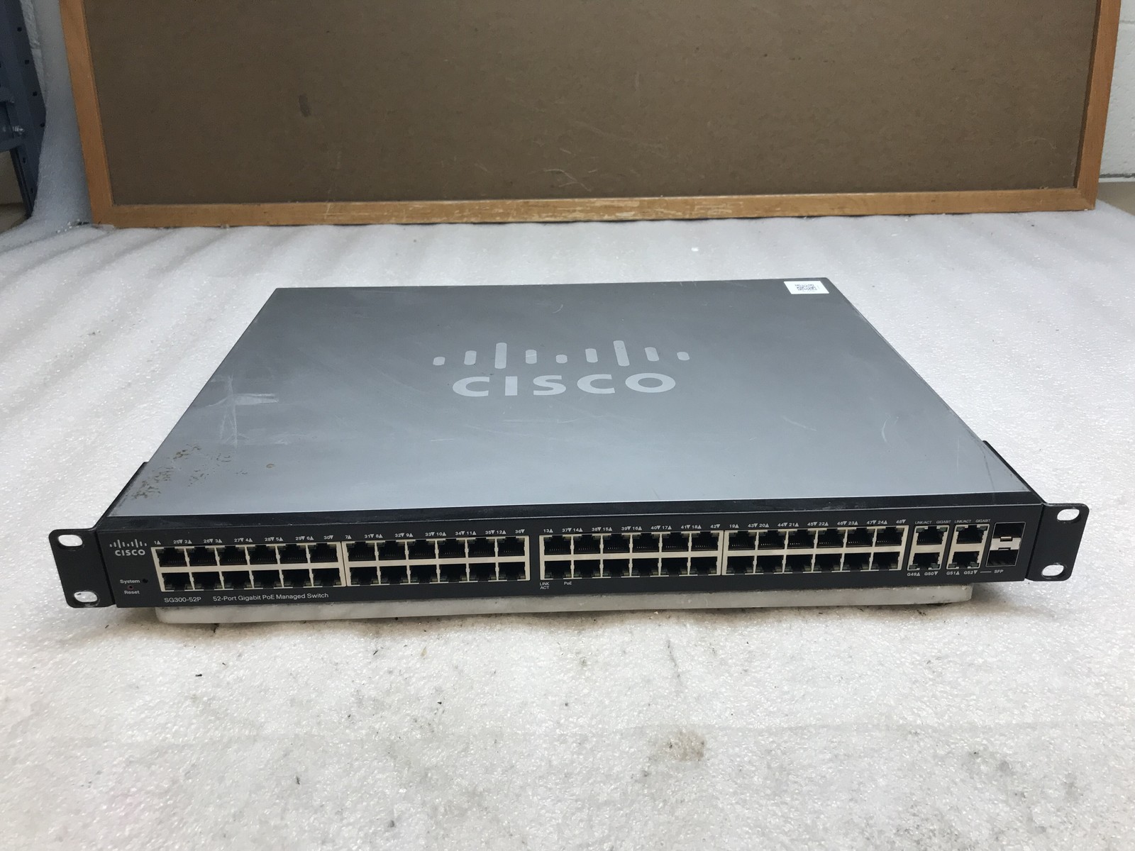 Cisco SG300-52MP 52-Port Gigabit PoE Managed Switch W/ Rack Ears