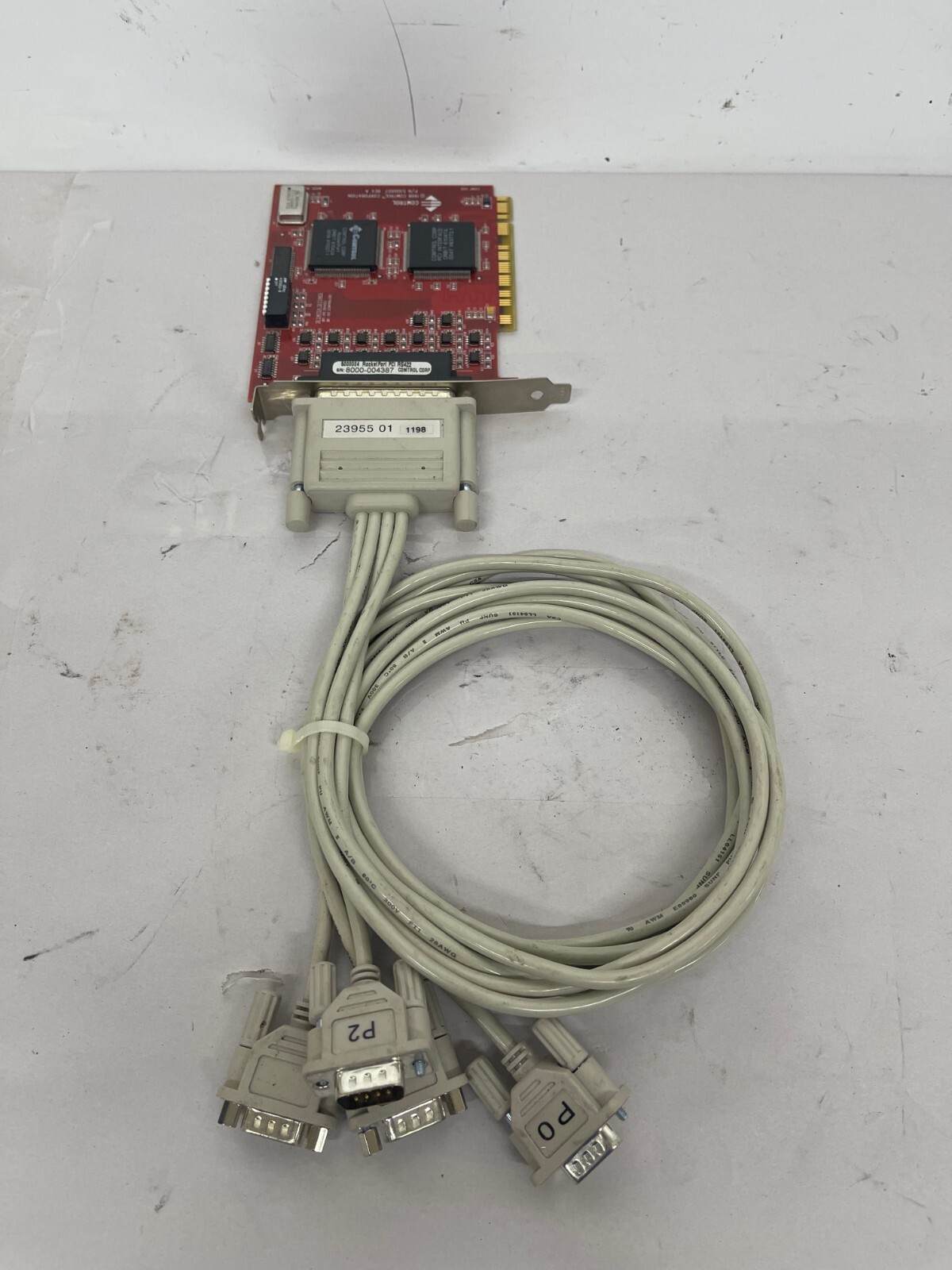 Comtrol 5000004 RocketPort PCI RS422 Plug-In Board Card /W Cable 23955-01