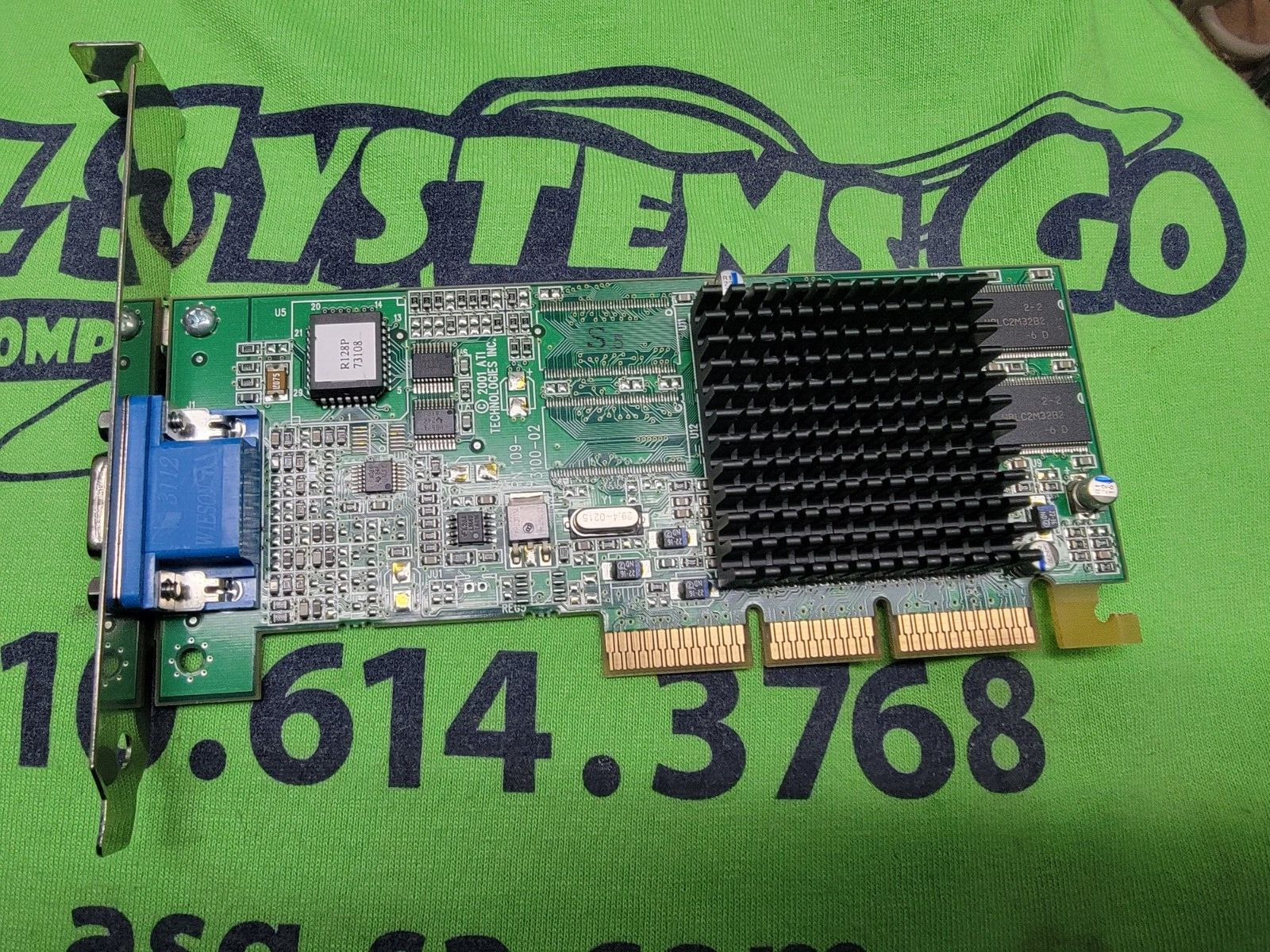 ATI Rage 128 Ultra 16MB AGP LP Video Card 109-73100-02 - Dell 2G813 7K113