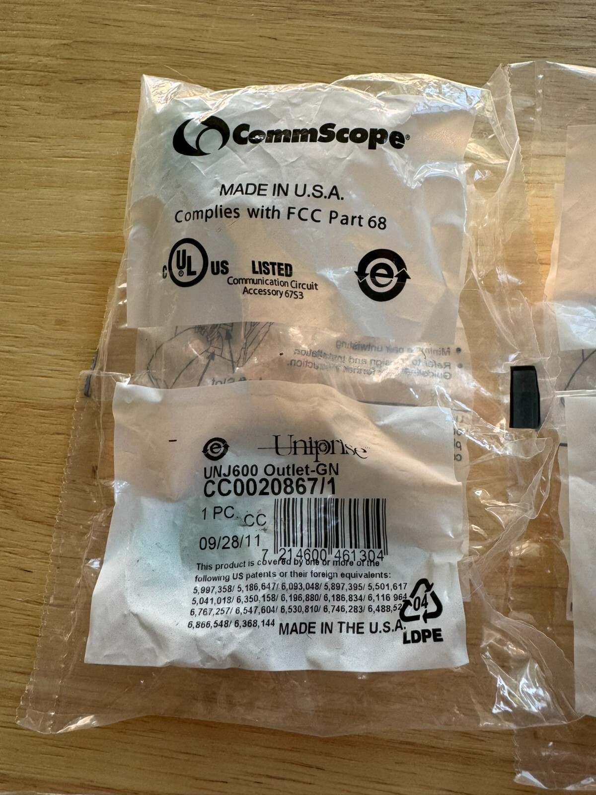 CommScope UNJ600 Outlet-GN CC00208671