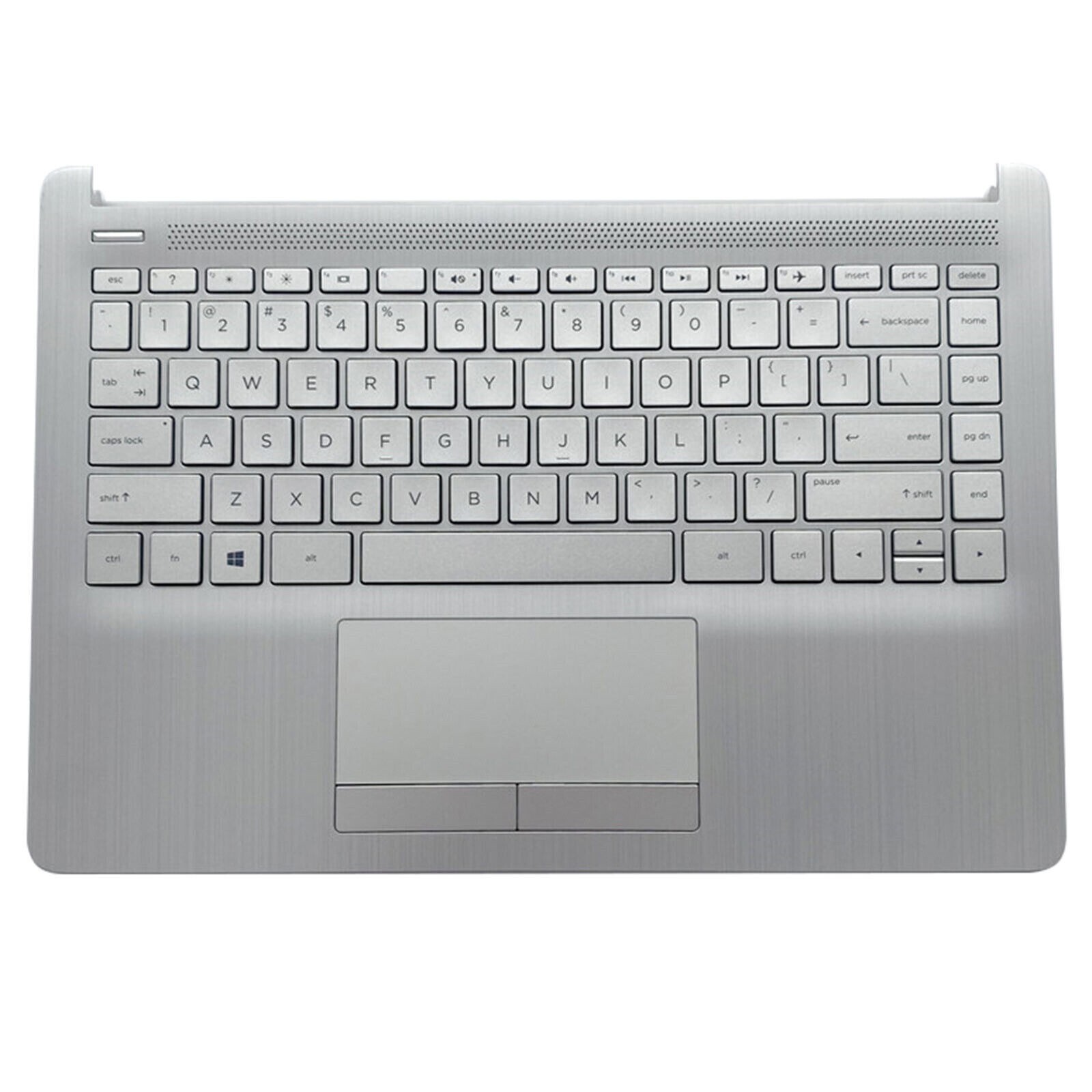 New For HP 14-CF 14-DF 14-DK Palmrest w/ Keyboard Non-Backlit Silver L48648-001