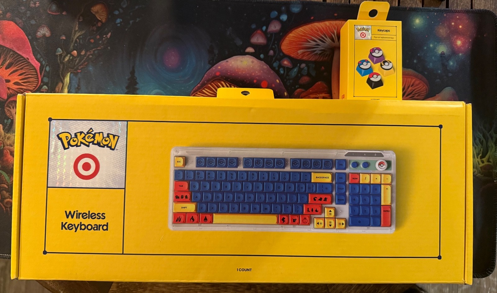 Pokémon Wireless Keyboard & Key Caps  x Target Exclusive IN HAND