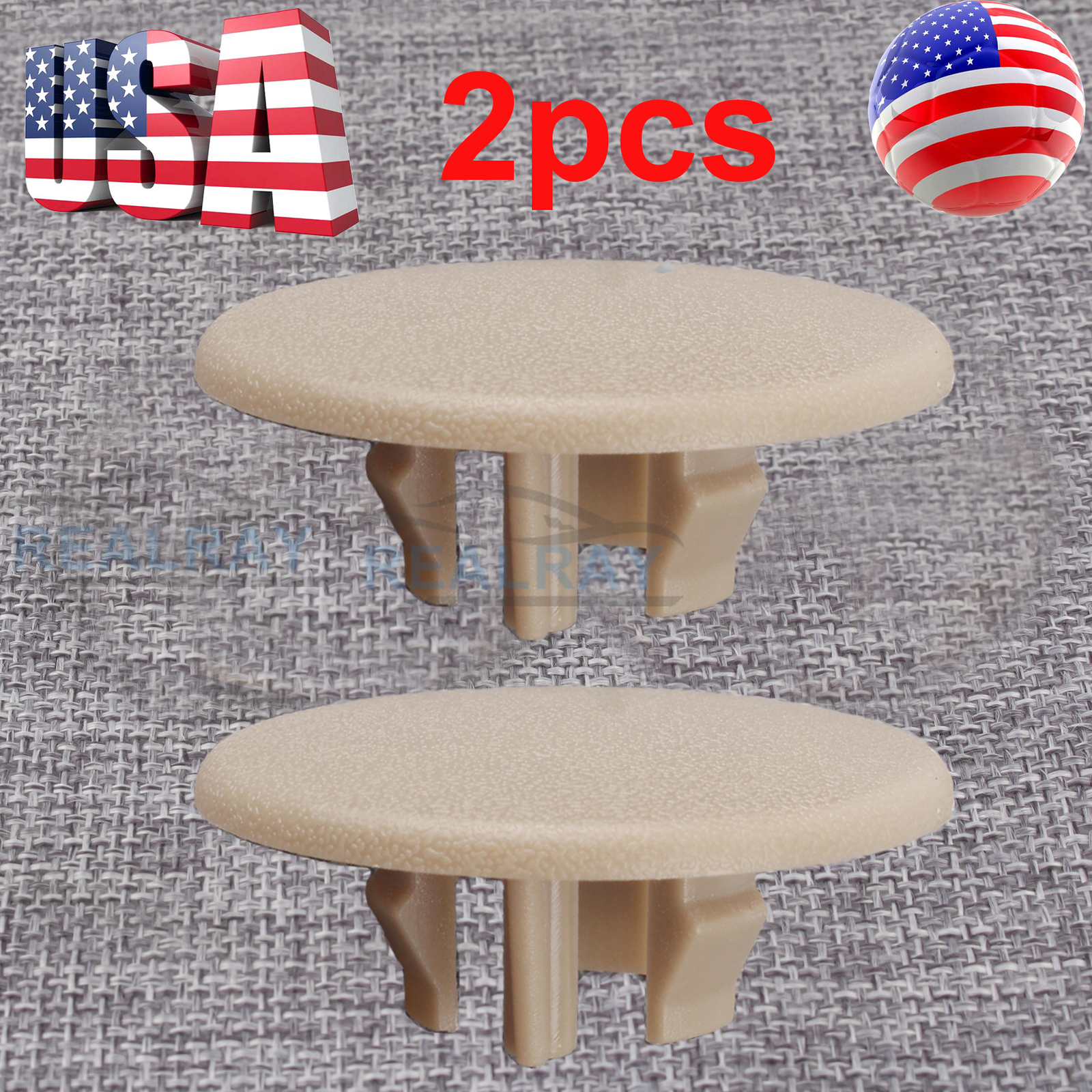 2PCS Armrest Rear Seat Cover Cap Clip For Chevrolet Chevy GMC Cadillac 15279690