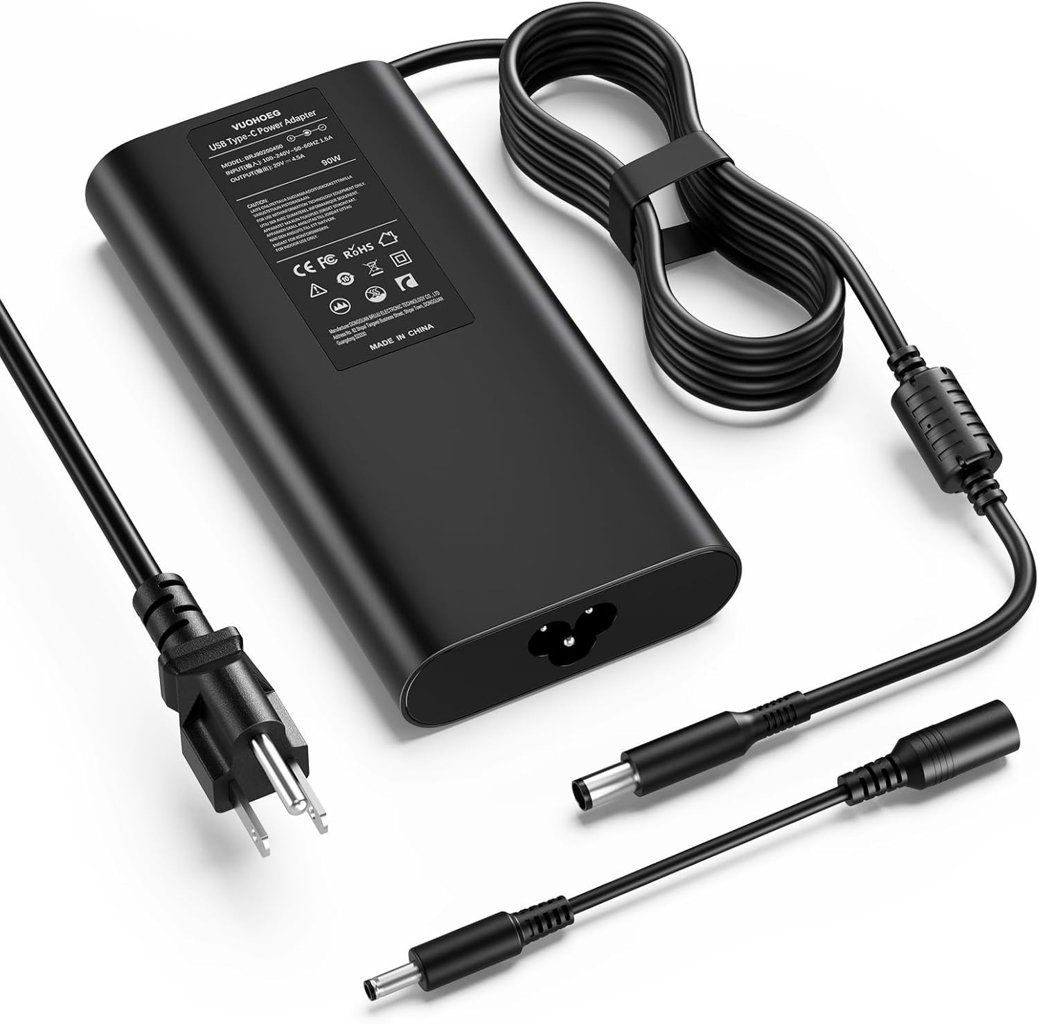 90W 65W AC Adapter Fit for All Dell Latitude Series Round Connectors 19.5V 4.62A