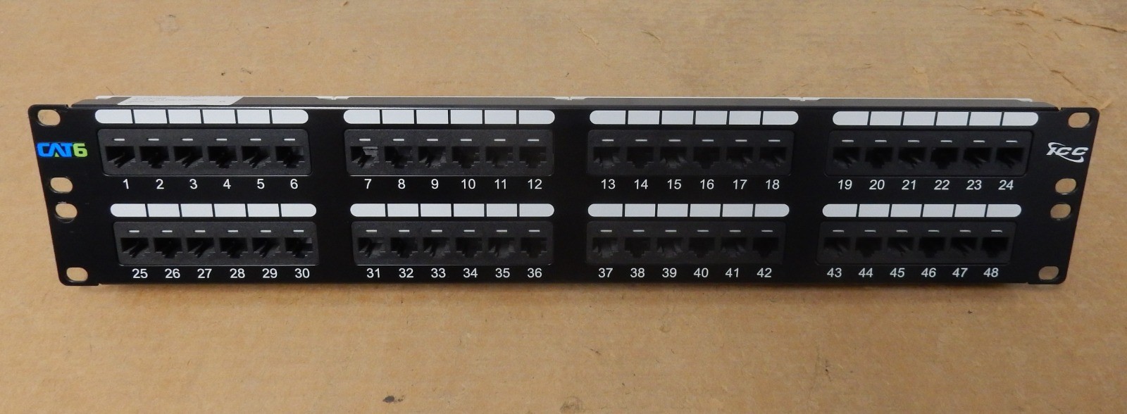 ICC ICMPP04860 48-Port Cat 6 Data Patch Panel - Unit Only