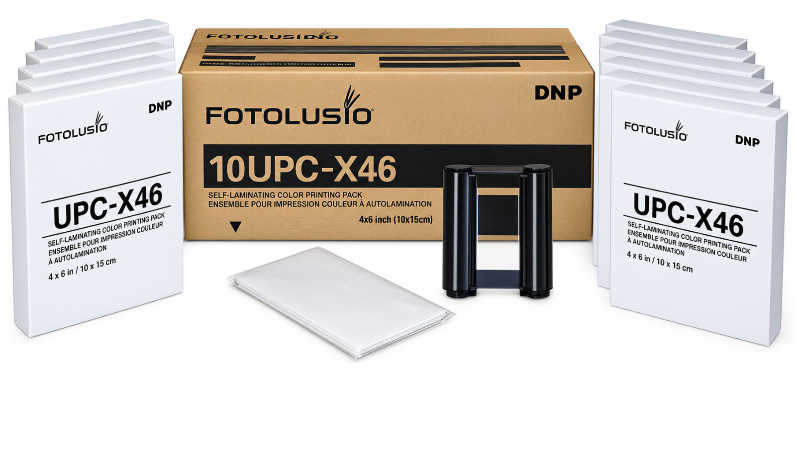 DNP 10UPCX46  Sony C100, C200, C300Passport System Media 4x6 Print Kit 10upc-x46