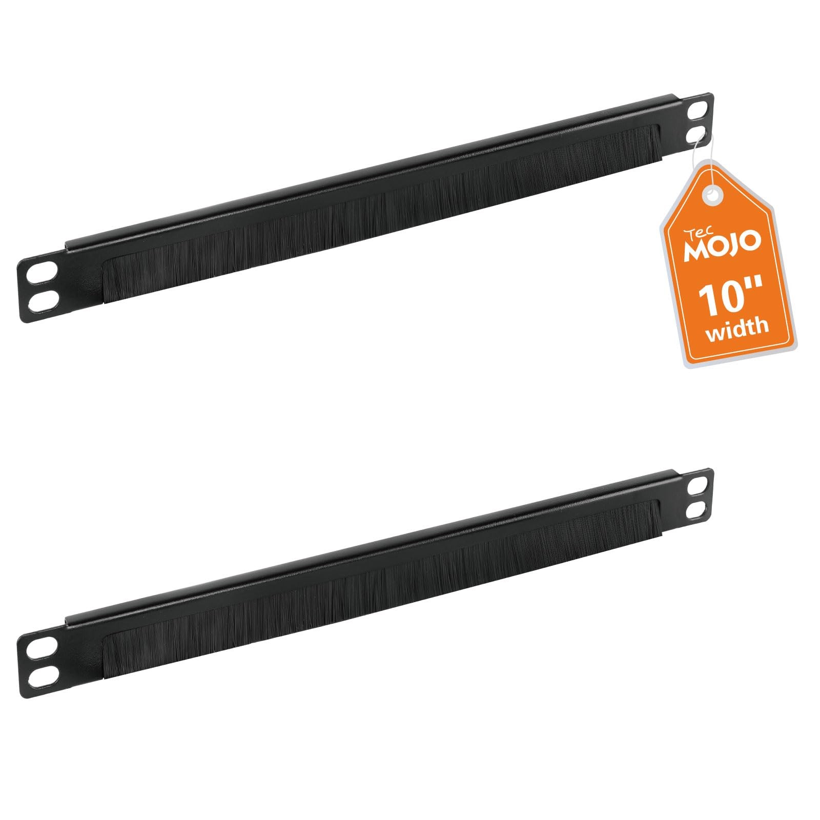 Tecmojo 2 Pack 0.5U Cable Management Brush Panel for 10" Server Rack, Rack Mo...