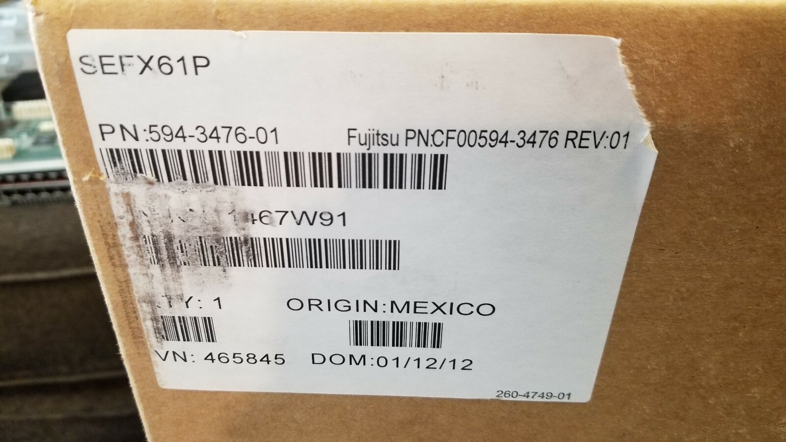 FUJITSU Brand New Open Box CF00594-3476