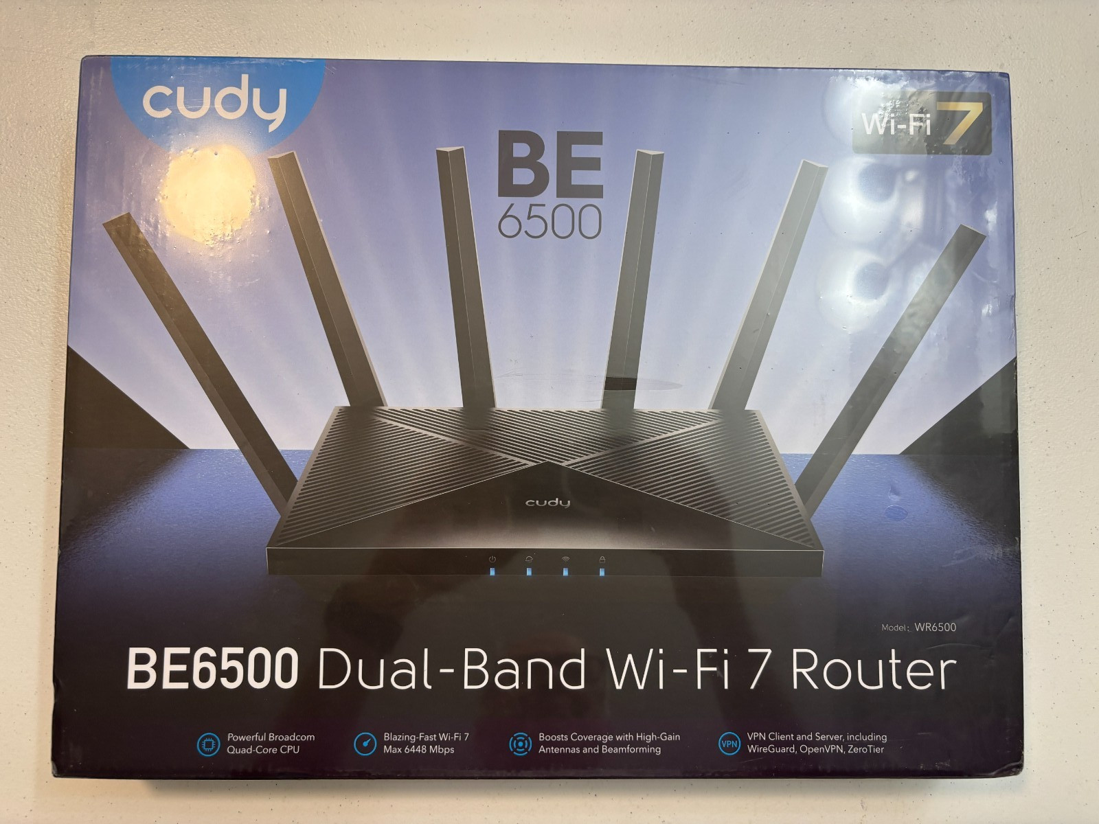 CUDY WR6500 Gigabit Wi-Fi 7 Router Router 4-port  wireless NEW sealed