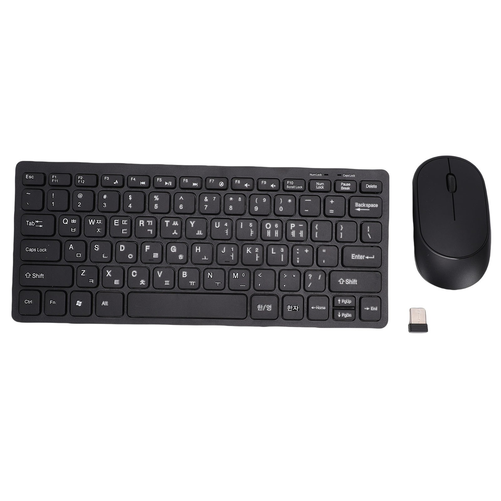 Keyboard Mouse Combo Slim Lightweight 2.4GHz Wireless 78 Key Korean Keyboar NQIR