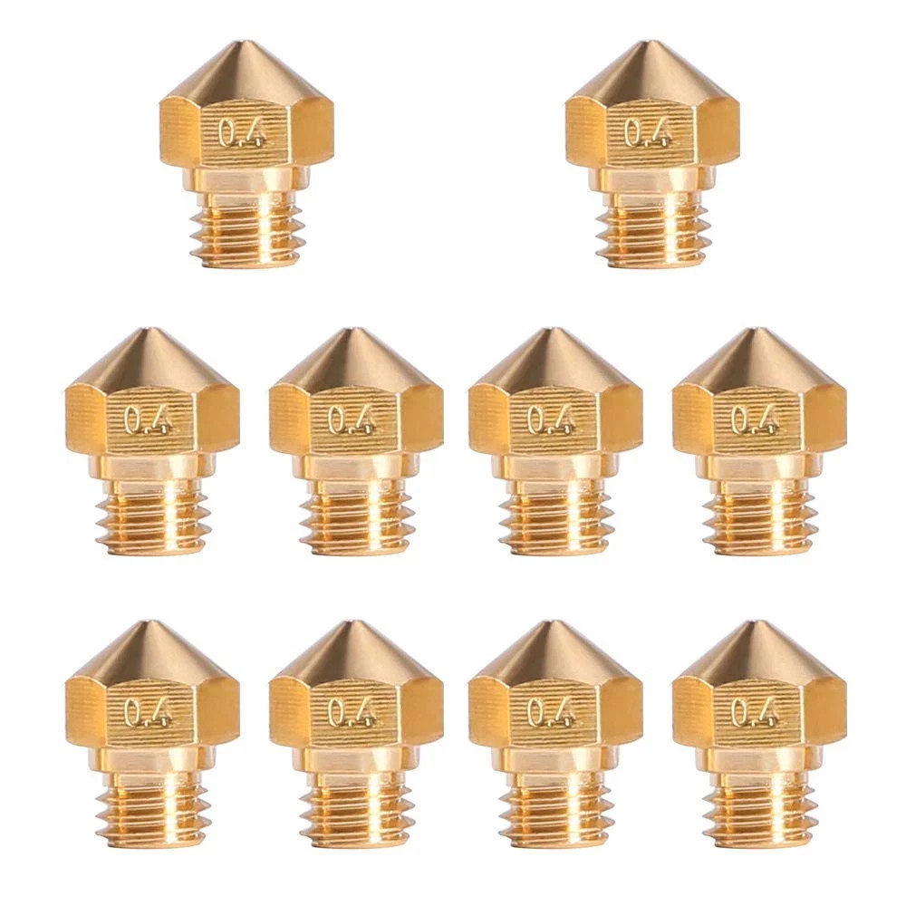 MK10 Nozzle for 3D Printer M7 Thread Brass Extruder Head Hotend Nozzle 1.75Mm Fi