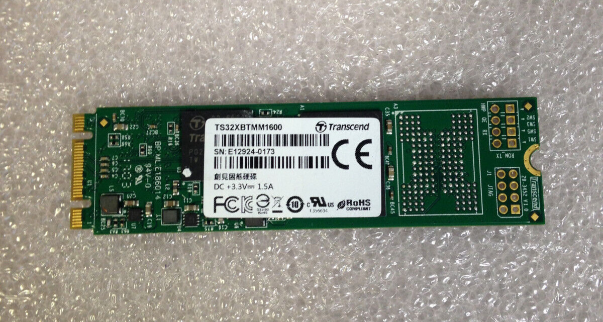 Transcend TS32XBTMM1600 DC 3.3V 1.5A 32GB Solid State Drive
