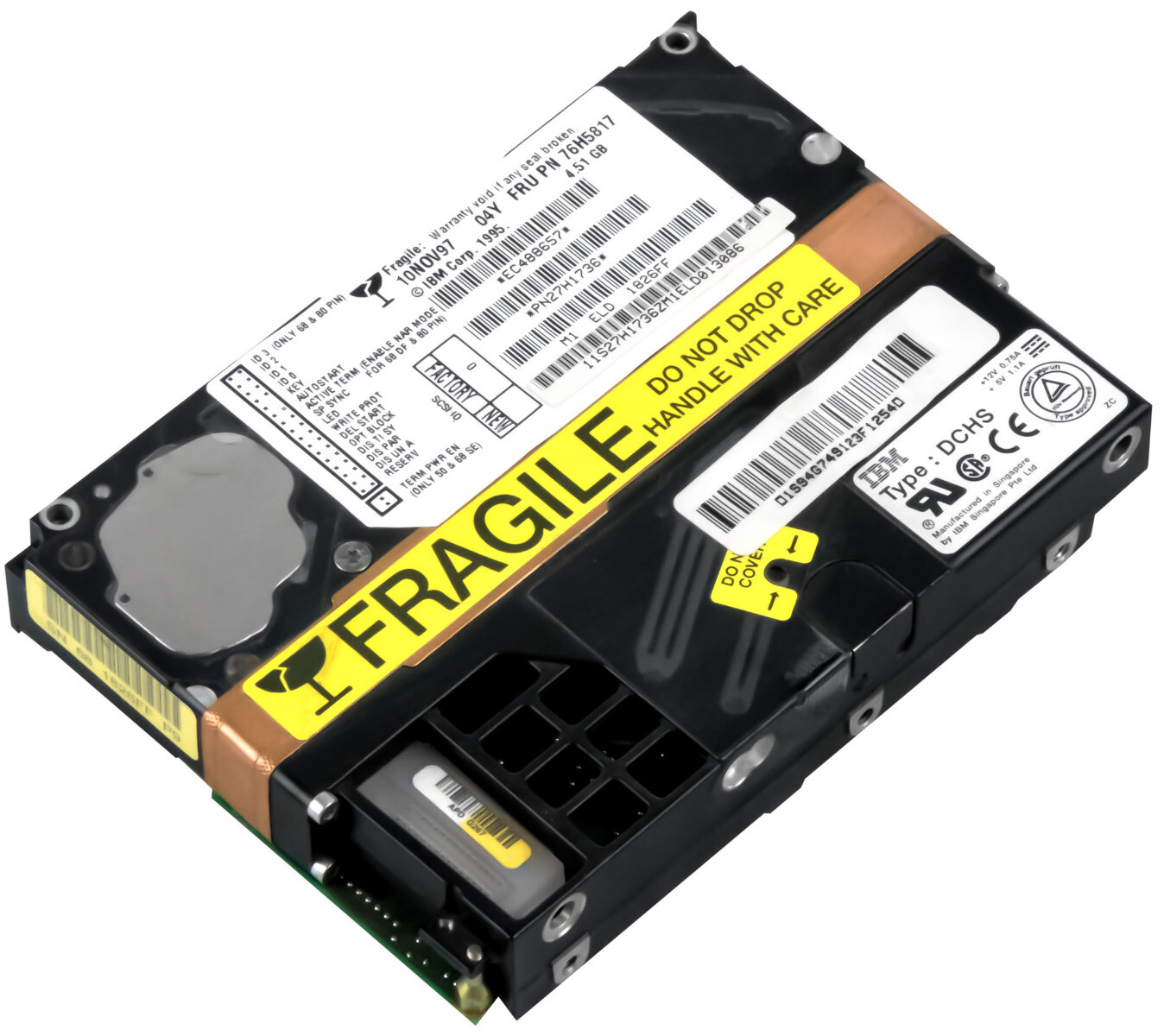 Hard Drive IBM Ultrastar 2XP 76H5817 27H1736 4.51GB 7.2K SCSI Ultra Wide 3.5