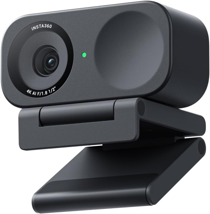 Insta360 Link 2C 4K Webcam Auto Framing HDR AI Mic PC Mac