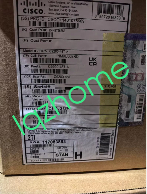 1PCS Cisco switch C9200-48T-A new via FedEx or DHL