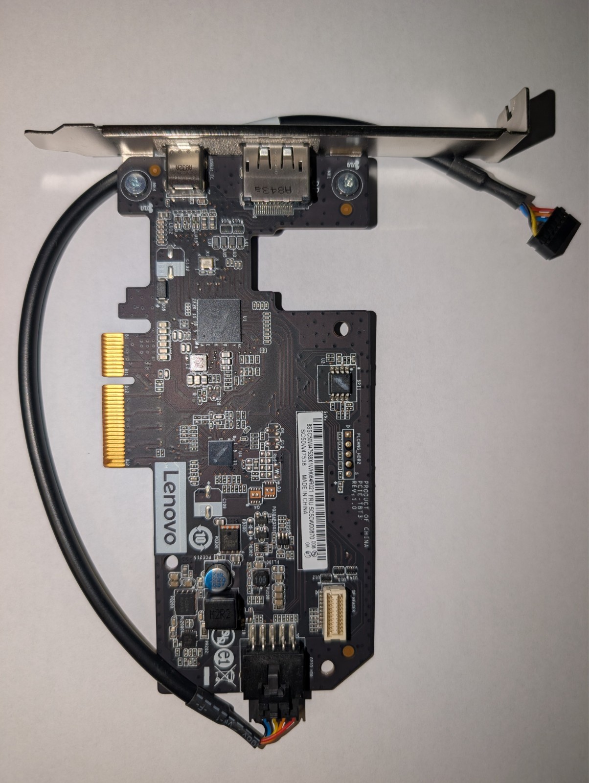 Original Lenovo ThinkStation Thunderbolt 3 PCIe Riser Expansion Card 5C50W00870