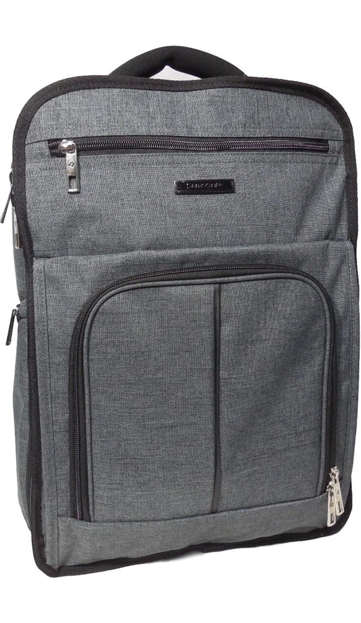 Samsonite Campus Pro Backpack for 15.6" Laptop, Gray (18" x 12.5" x 7.5"), Gray