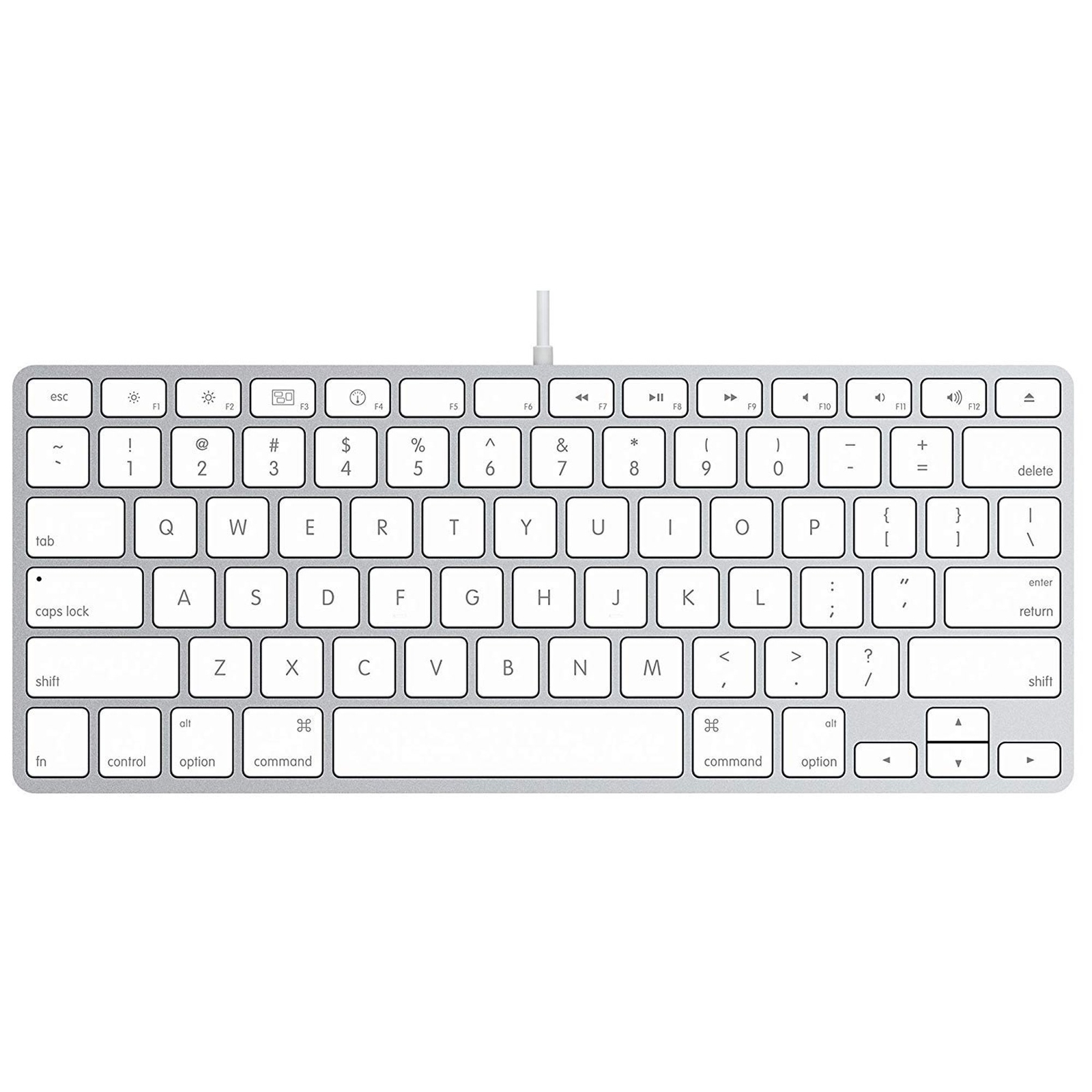 Apple Compact Wired Aluminum 78 Keys Keyboard A1242 MB869LL/A Silver