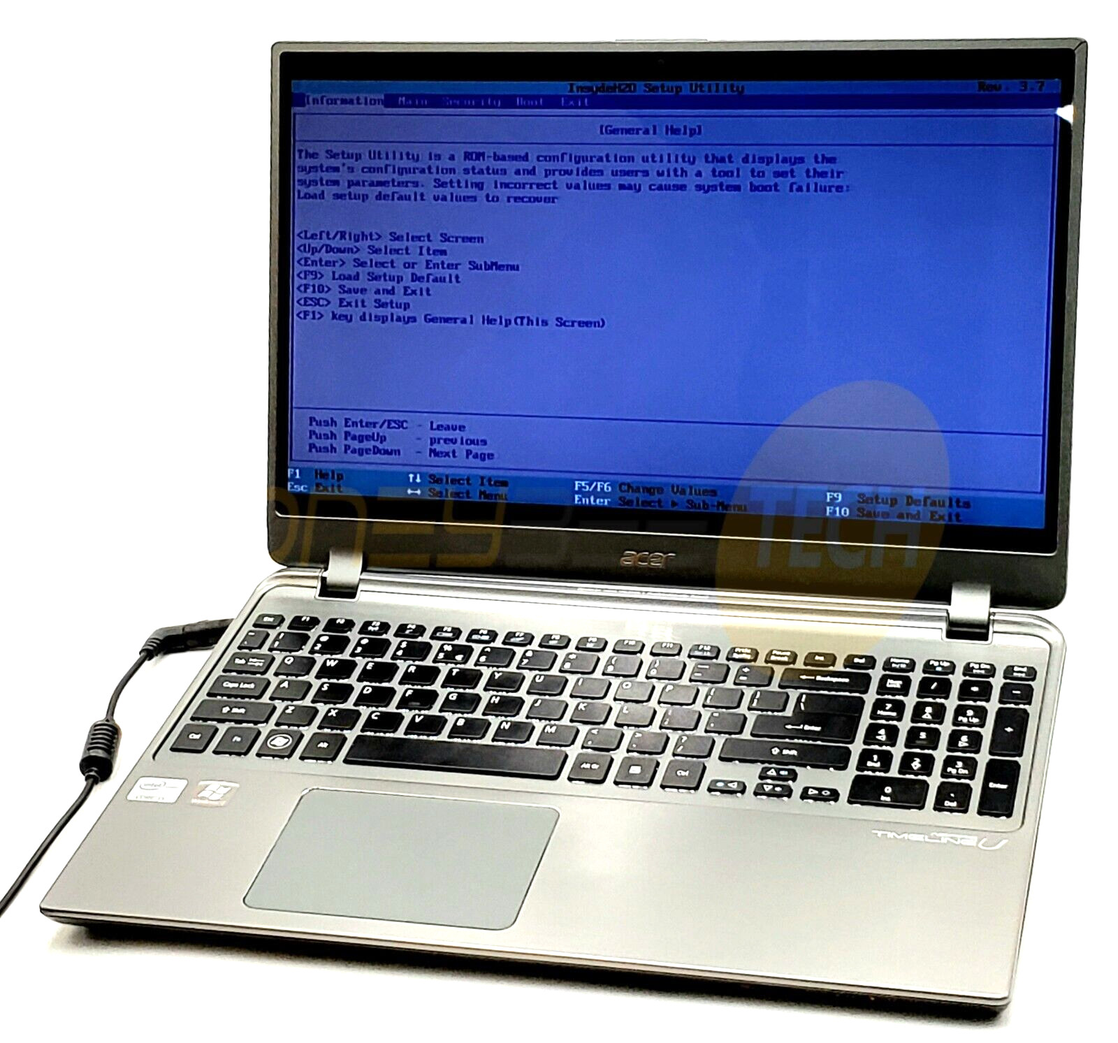 ACER ASPIRE M5-581T-6490 INTEL 15.6" i5-3317U 1.7GHZ 6GB RAM LAPTOP NO HD NO OS