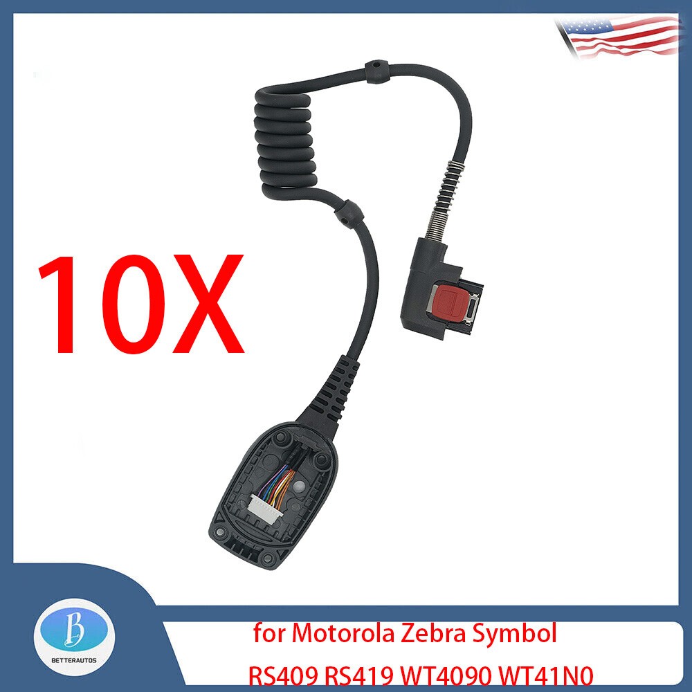 10pcs Scan Cable Power Cable for  Zebra Symbol RS409 RS419 WT4090 WT41N0