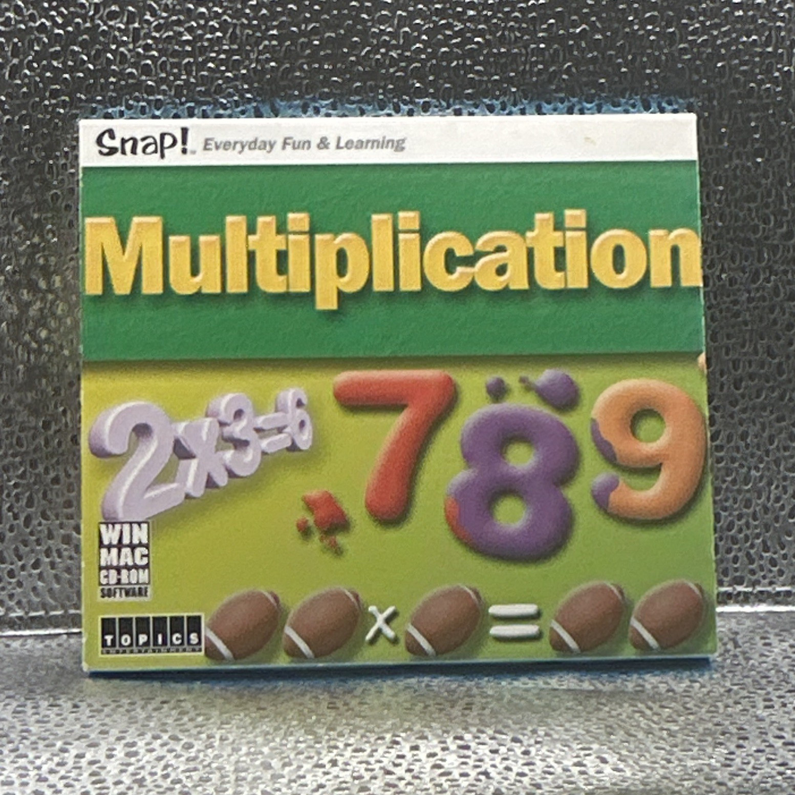 TOPICS Entertainment Snap Multiplication Kids Math Learning CD-ROM Windows/Mac