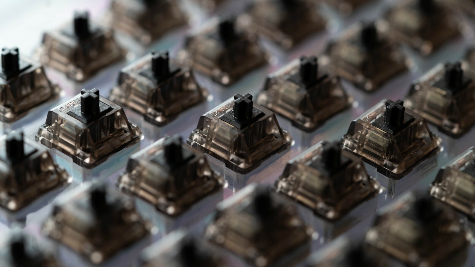Lubed and filmed Gateron Ink Black V2 Linear Switches (90 Count)