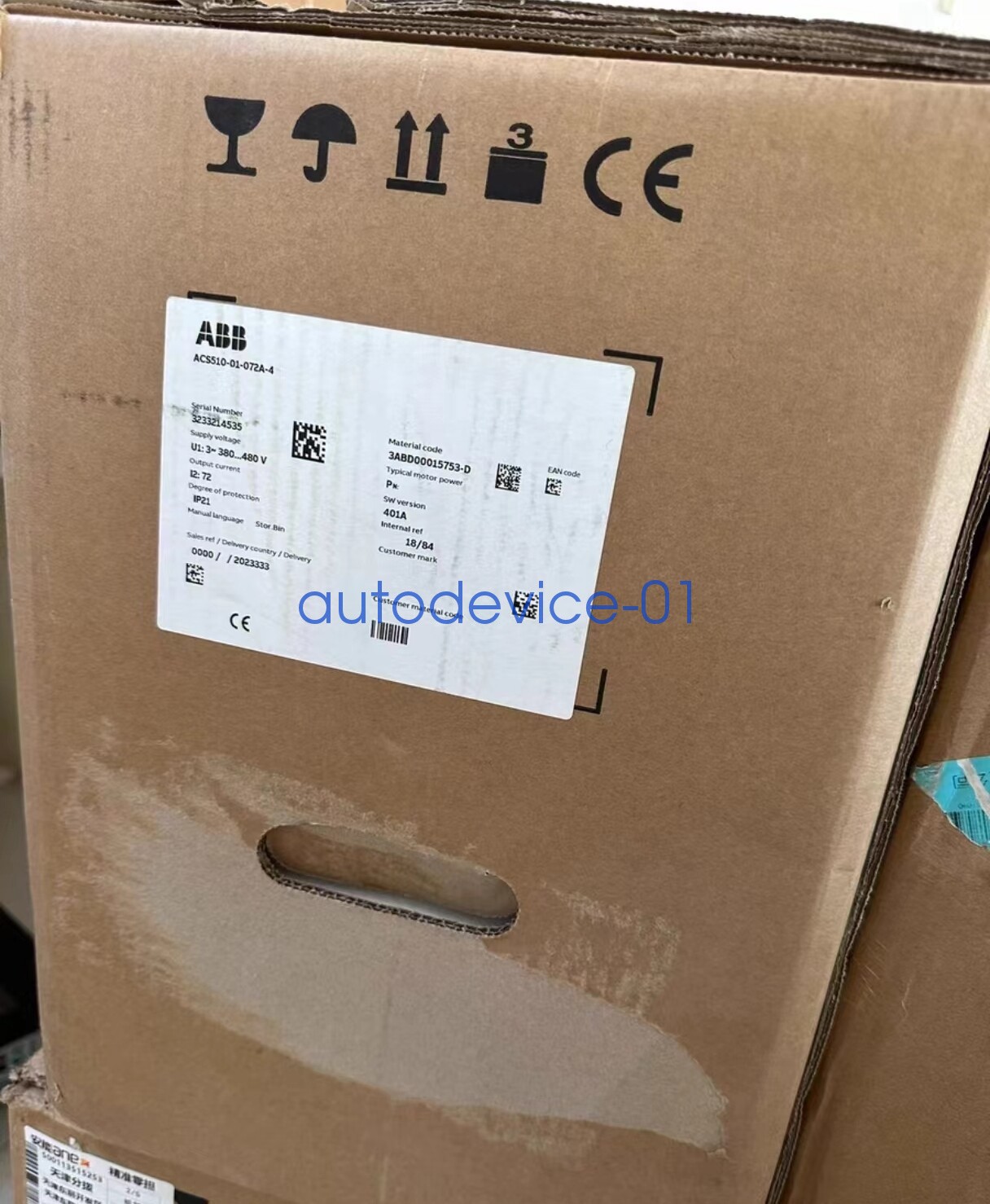 1pc ABB ACS510-01-072A-4 frequency converter 37KW DHL/FedEx