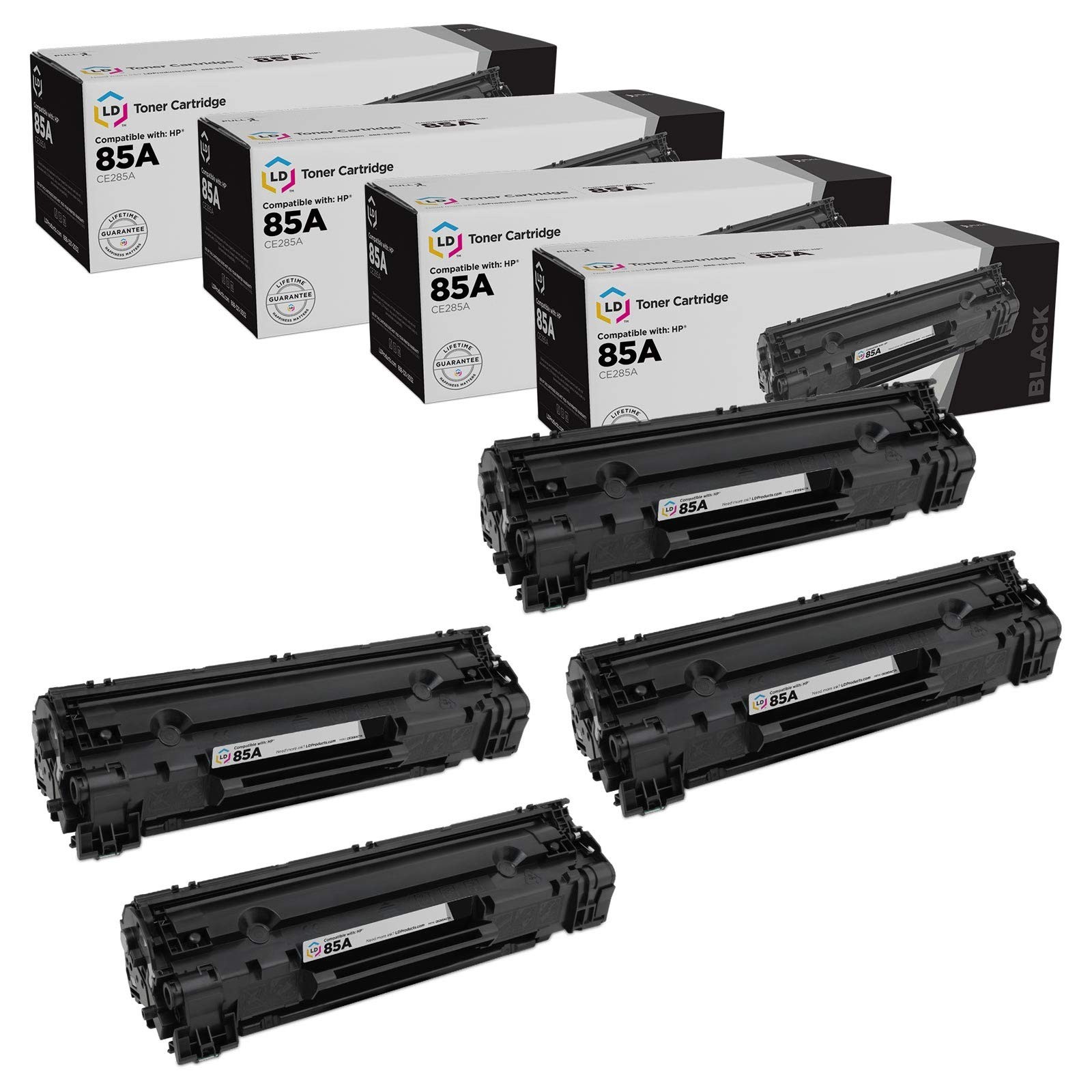 LD Comp Replacements HP 85A CE285A 4pk Blk M1132 M1212 M1217 P1102 P1102