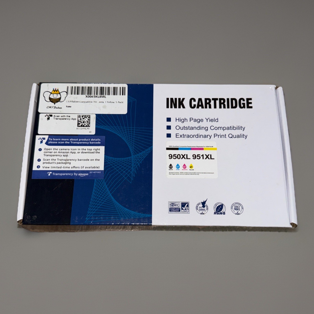 950XL and 951XL Ink Cartridges Combo pack (5-Pack) Replacement for HP 950XL 9...