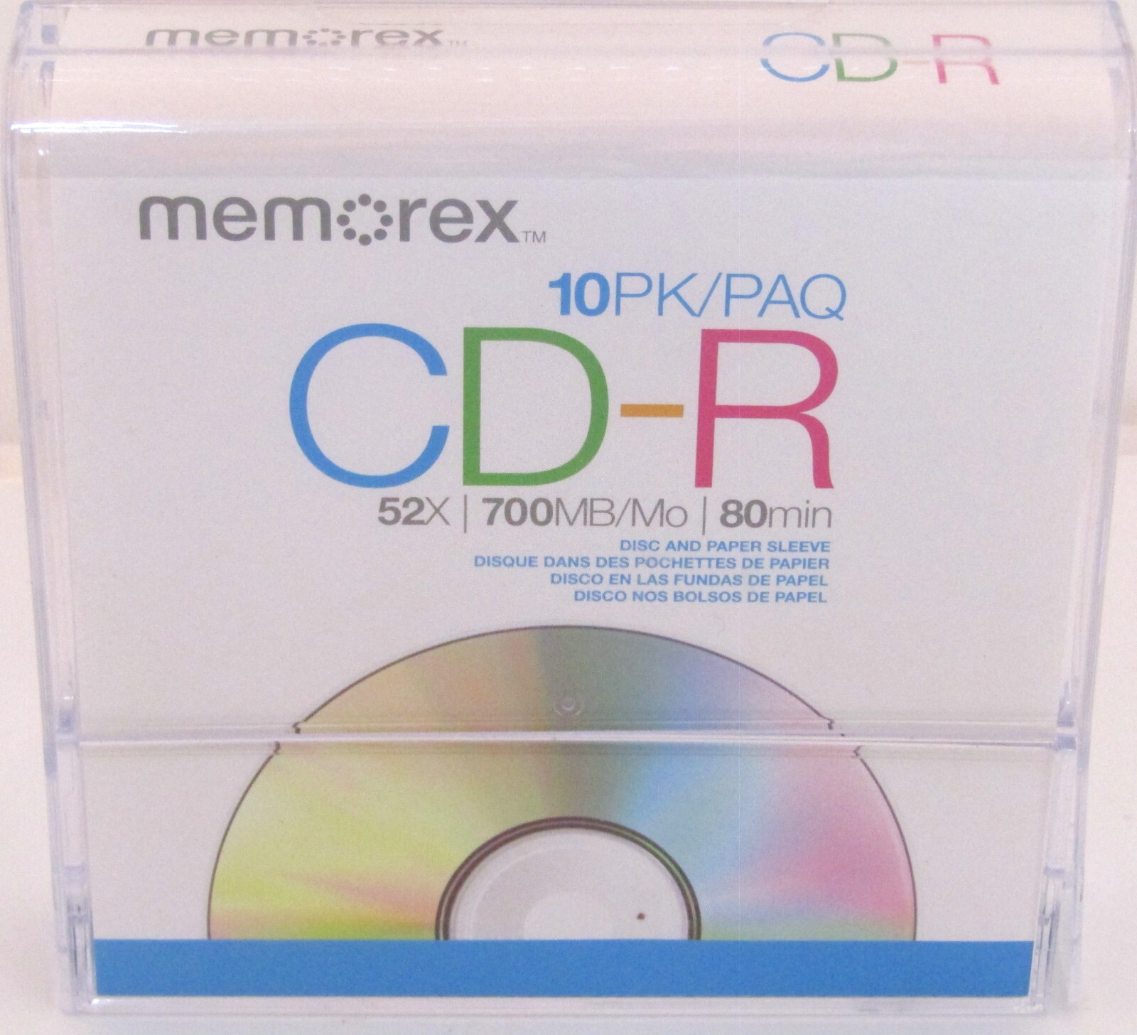 Memorex 10 Pack, CD-R 80 min. Discs.