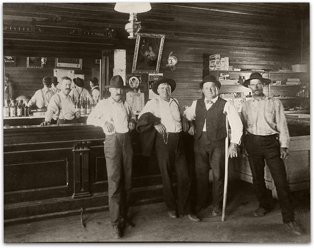 Old West Cowboy Saloon Mousepad Computer Mouse Pad Accessory 7 x 9