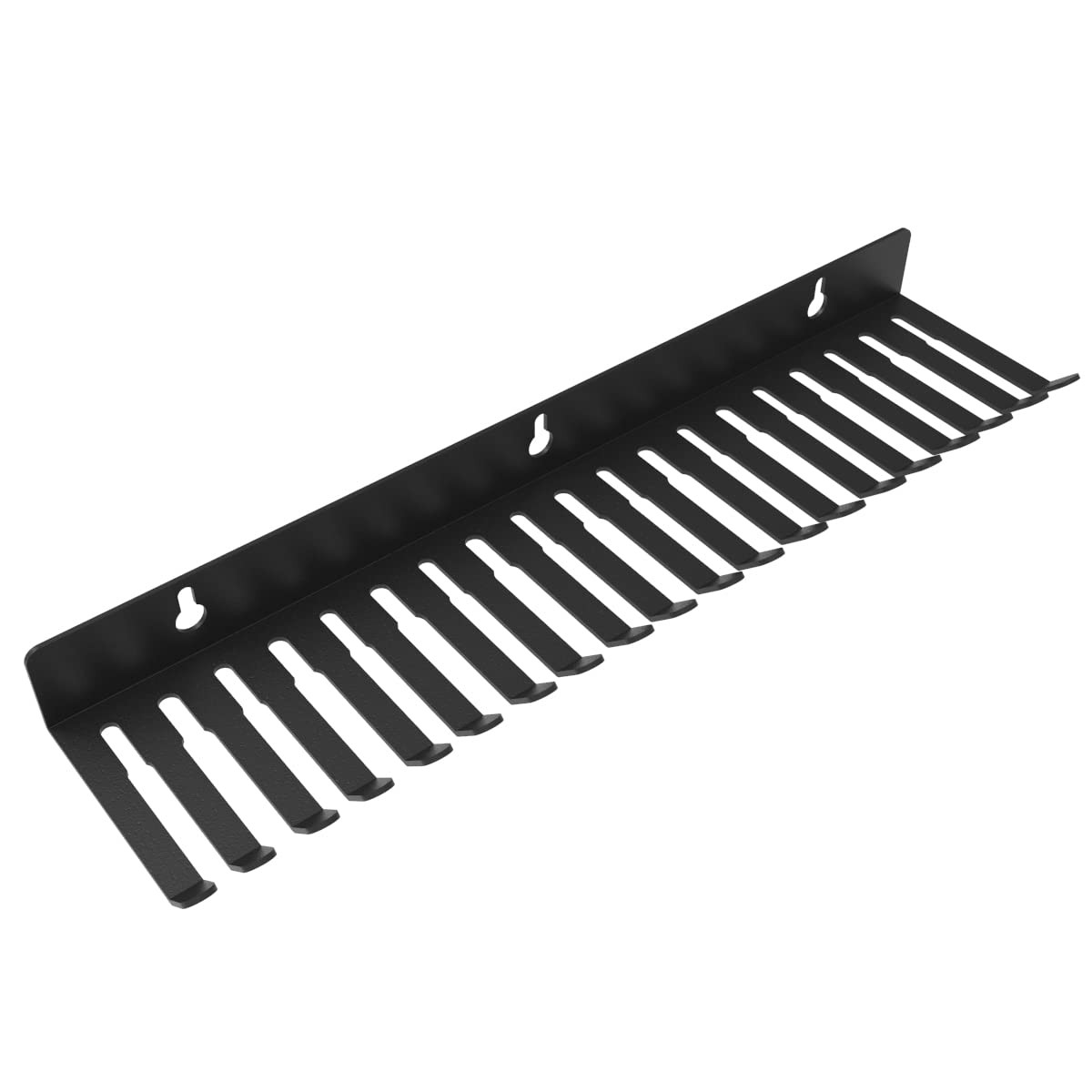 Steel Wall Mount Cable Hanger Cord Rack Organizer 19 Slots Wire Management