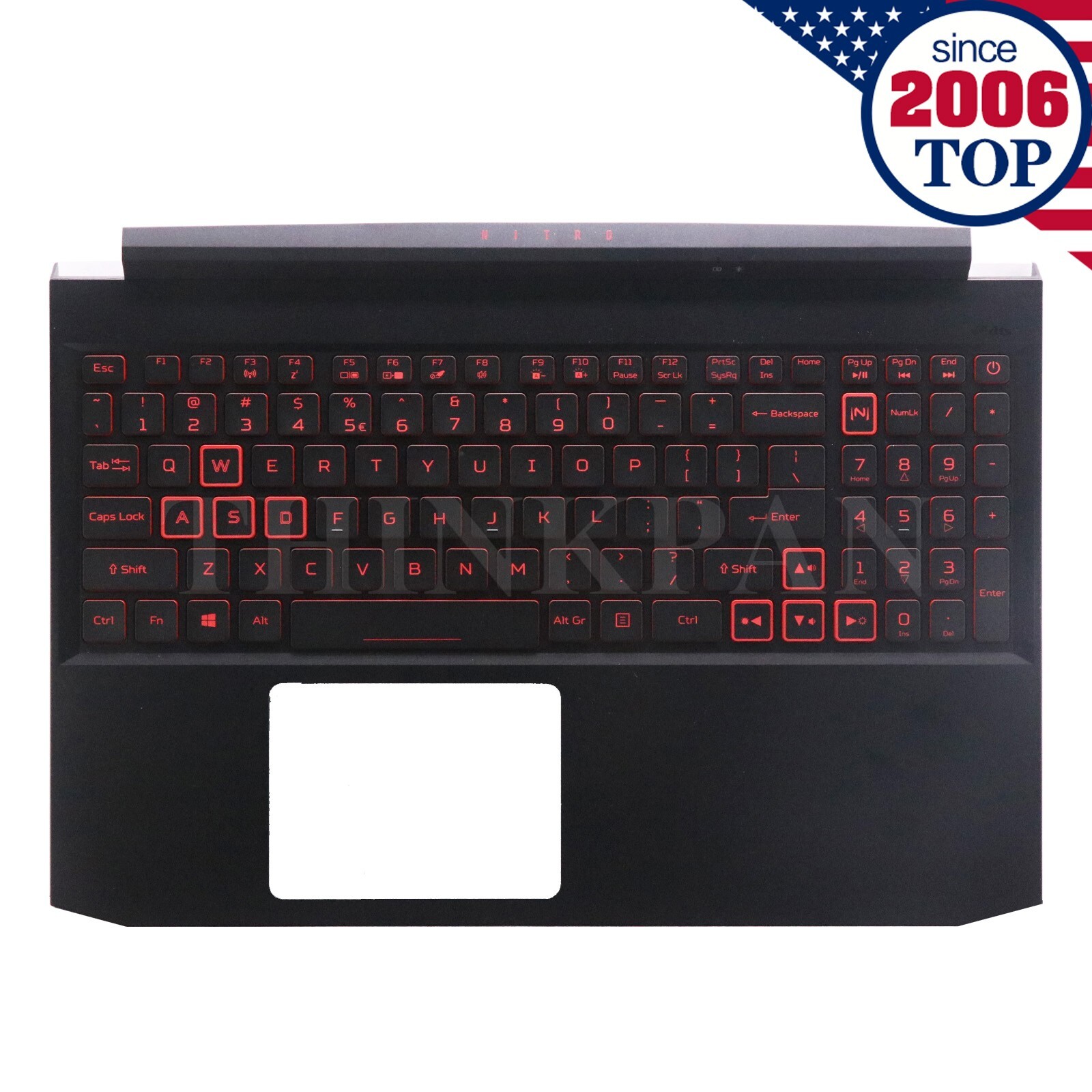 New Palmrest W/Backlit Keyboard For Acer Nitro AN515-44 55 AN515-56 AN515-57