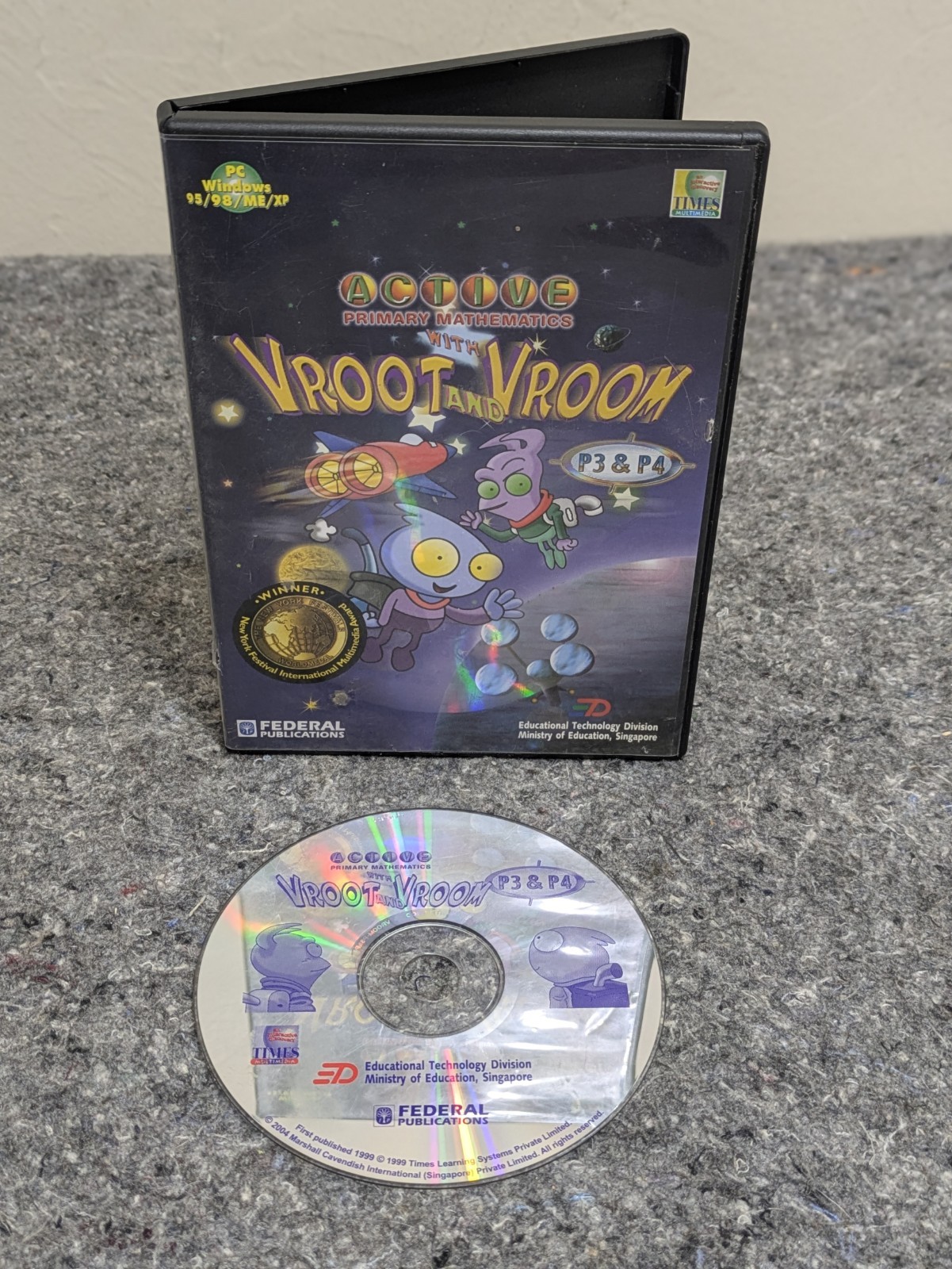 Vroot and Vroom P3 & P4 PC CD-ROM - Active Primary Mathematics - Singapore MOE