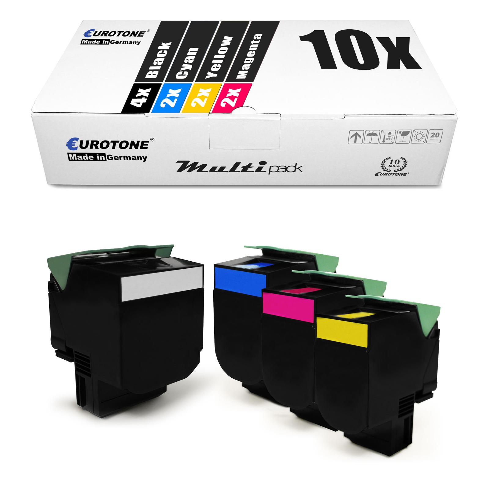 10X Eco Toner XXL For Lexmark CS-510-DE CS-310-N CS-310-DN
