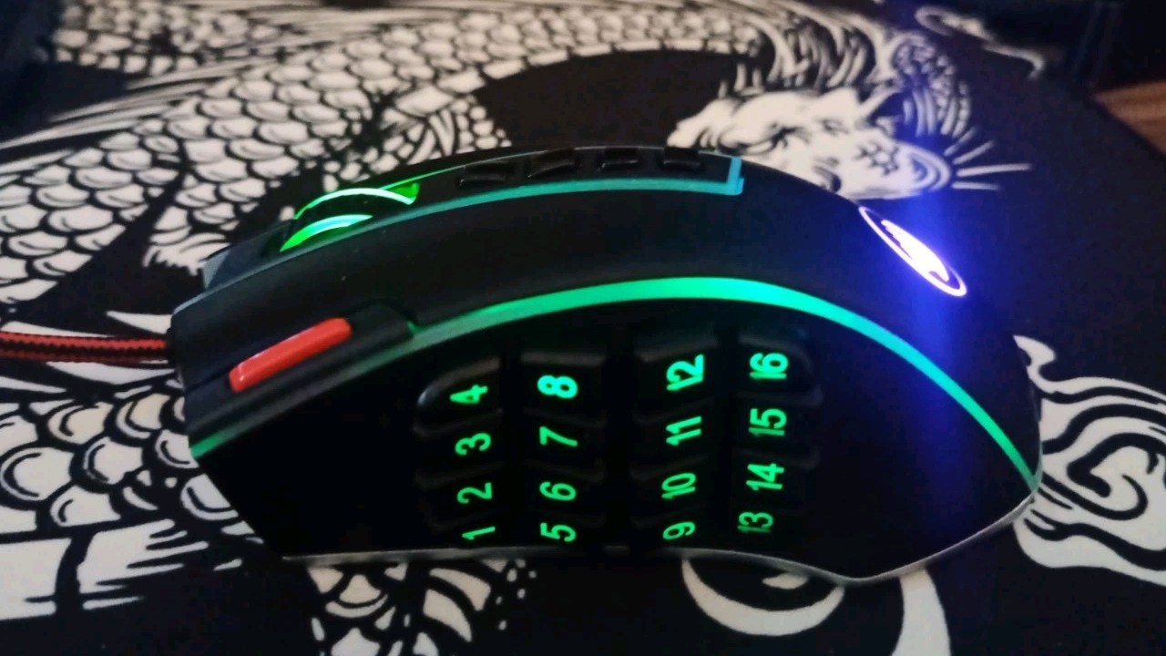 Redragon M990 MMO Gaming Mouse, 32000 DPI High Precision Wired RGB Gamer Mouse