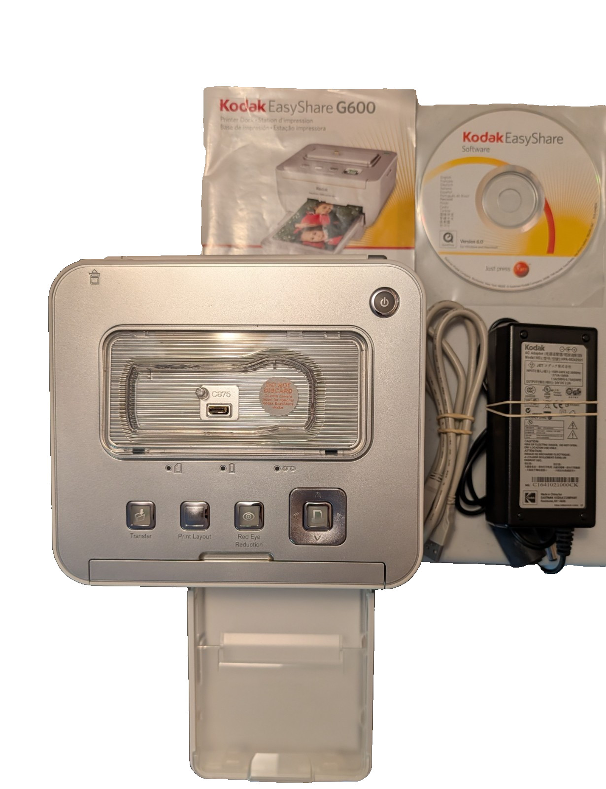 Kodak G600 Thermal Printer EasyShare Digital Photo Printer Dock