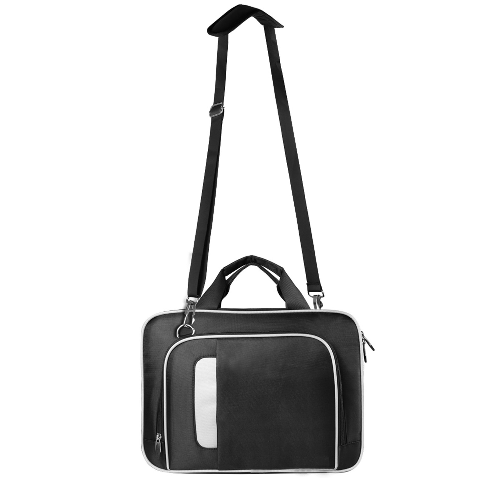VanGoddy 10 Inch Tablet Bag Black Crossbody Shoulder Strap Zipper Pockets