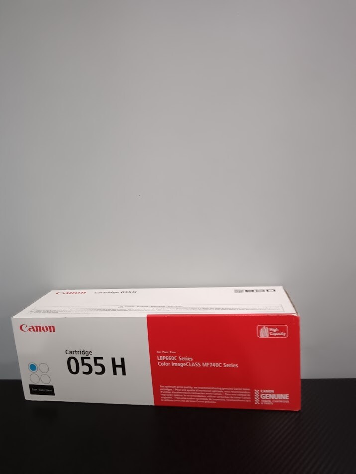 Canon 055H 3019C001 High-Capacity Cyan Toner Cartridge