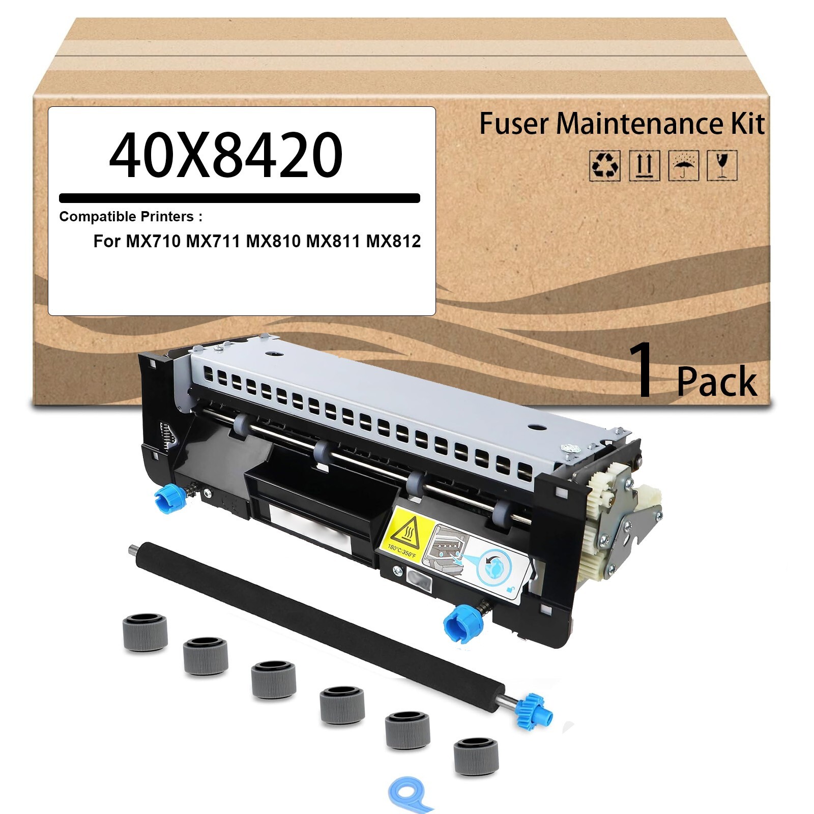 1 Pack 40X8420 40X8425 40X7743 Fuser Maintenance Kit for MS810 MS811 MS812 MS817