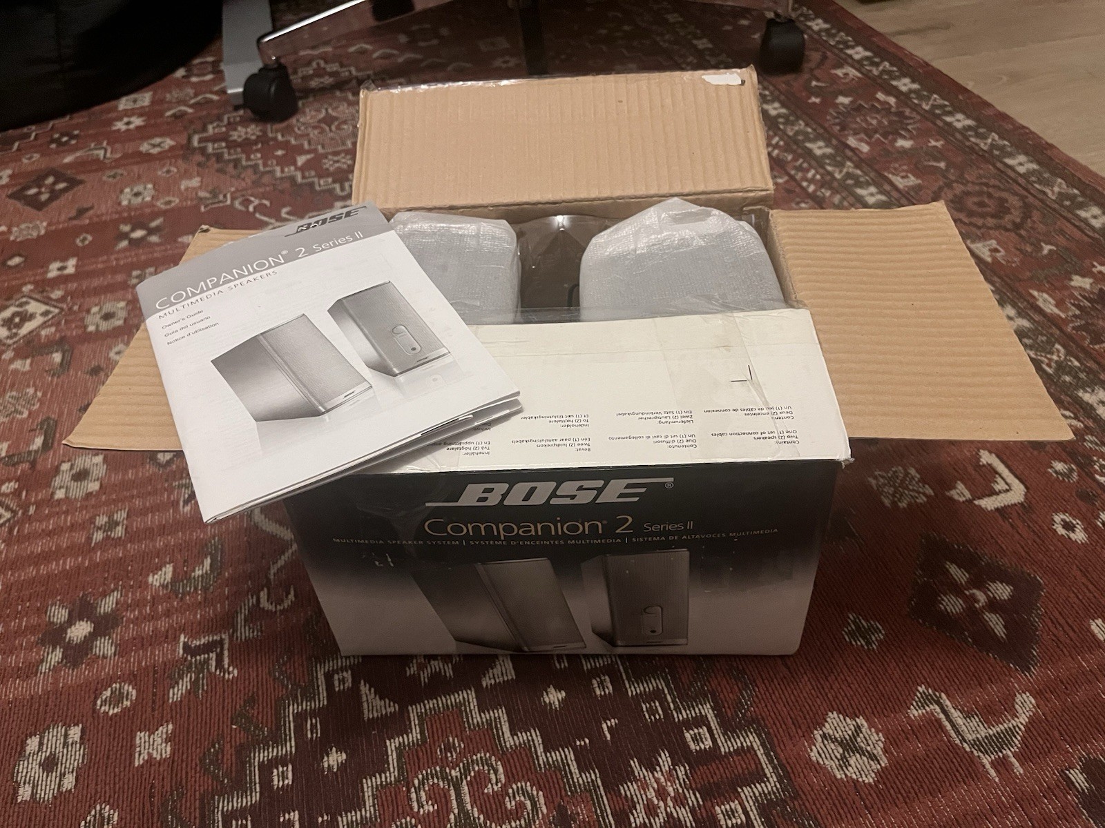 Bose Companion 2 Series II 2 Multimedia Speaker System Complete In Box Tested