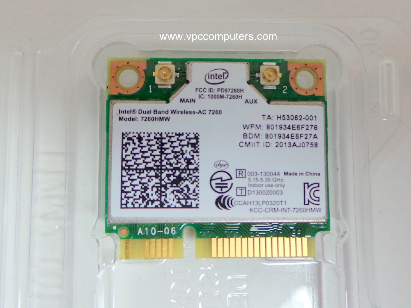 Intel 7260 802.11ac Bluetooth 4.0 Wireless-AC Notebook DUAL BAND 867Mbps 7260HMW